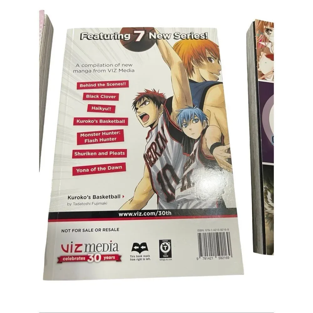 VIZ Media Manga Sampler 2015 2016 2017 Paperback Book Set of 3